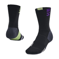 安德玛（UNDERAROUR）VanishDry Playmaker男女同款训练运动中筒袜1376229 002