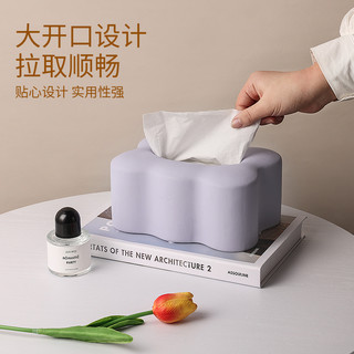北欧轻奢纸巾盒纸抽盒设计感摆件创意客厅餐桌茶几收纳陶瓷抽纸盒