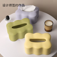 北欧轻奢纸巾盒纸抽盒设计感摆件创意客厅餐桌茶几收纳陶瓷抽纸盒