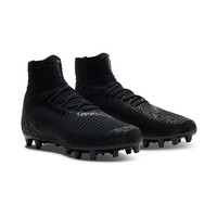 安德玛(UNDERARMOUR)春夏Blur Highlight 2 MC男子针织运动橄榄球鞋3027304 黑色003 44.5