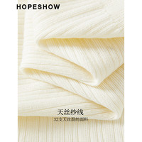 红袖chic针织衫夏季2024女装后腰镂空围裹式V领设计感小衫上衣 米白004 L