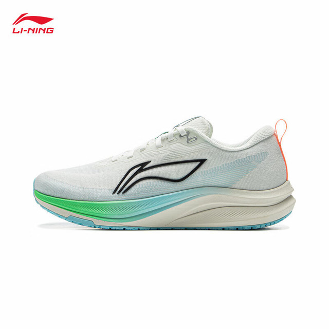 李宁 LI-NING 赤兔8跑步鞋男鞋2025夏季新款轻量高回弹中考体育竞速运动鞋 乳白色-11 42 (265mm)