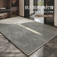 布迪思进门垫防水防滑蹭土蹭灰门口脚垫室内室外可裁剪 简约003 40*60CM两件装