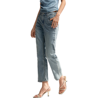 森马（emir）[森柔牛仔]牛仔裤女小个子九分裤直筒裤103324124006
