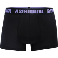 asianbum 冰丝滑性感简约中腰棉裆个性凸平角裤