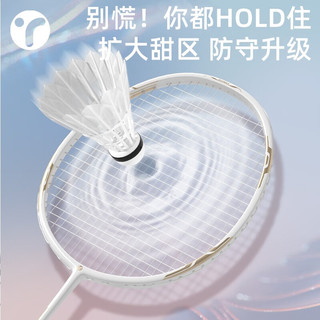 英瑞特（YINGRUITE）羽毛球拍双拍碳素纤维复合一体初学者入门耐打超轻套装 5U单拍全碳素-钢琴黑-进阶训练