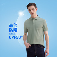 佐丹奴短袖Polo衫男夏季黑科技凉感防晒口袋翻领上衣13015218 M 19 深灰