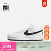 NIKE 耐克 男童COURT BOROUGH大童运动童鞋夏季低帮板鞋DV5456 104白/黑