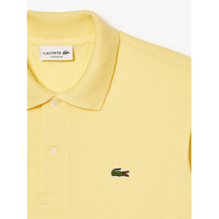 LACOSTE法国鳄鱼夏季运动潮流高级轻奢男短袖t恤polo衫 L1212 黄 M 107黄色