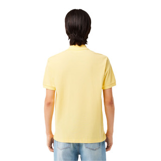 LACOSTE法国鳄鱼夏季运动潮流高级轻奢男短袖t恤polo衫 L1212 黄 M 107黄色