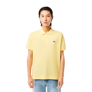 LACOSTE法国鳄鱼夏季运动潮流高级轻奢男短袖t恤polo衫 L1212 黄 M 107黄色