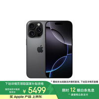 苹果 Apple iPhone 16 Pro 5G手机 128GB 黑色钛金属