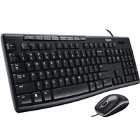 罗技 logitech MK200 有线键鼠套装 黑色