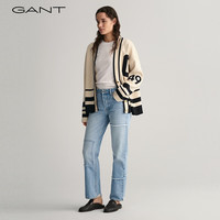 GANT甘特2024女士简约纯色百搭直筒舒适正肩圆领短袖T恤上衣 110白色 L