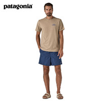 巴塔哥尼亚(Patagonia)男女情侣款混纺棉中性环保面料圆领短袖T恤 Wind Runner 37799 WDB