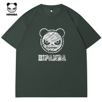 HIPANDA/你好熊猫 凉感珠地 男士短袖T恤