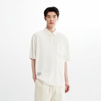 太平鸟男装 休闲polo衫工装时尚休闲翻领短袖t恤 L 黑色第一批(宽松)