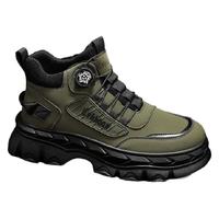 马丁靴男高帮夏季英伦复古户外登山防水防滑工作劳保增高工装靴子