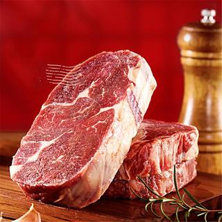 家庭牛排生鲜牛肉新鲜整切牛排儿童肉眼牛排8片