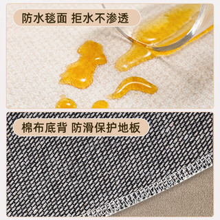 圣瓦伦丁圆形客厅地毯卧室轻奢高级感防滑地垫书房电脑椅沙发转椅专用垫子  【环保材质无毒异味】