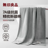 无印良品浴巾 5A抗菌新疆棉柔软亲肤不易掉毛100%纯棉加厚大浴巾裹巾灰色 -天空灰