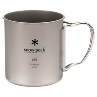snow peak SnowPeak雪峰钛水杯日常野营户外野餐450L MG-143