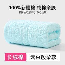 洁丽雅 毛巾 素色-浅兰 1条
