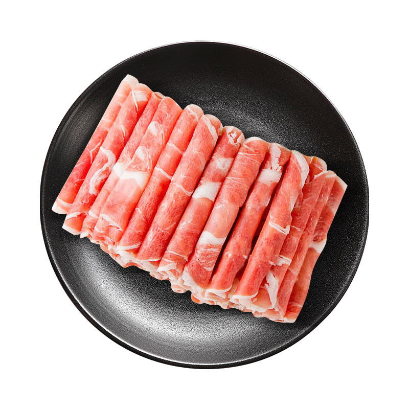 中农顺 宁夏黄牛原切牛肉卷1斤 牛肉生鲜谷饲肥牛卷牛肉片涮火锅食材