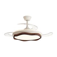 箭牌隐形风扇灯中古风吊扇灯客厅卧室餐厅电扇灯