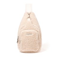 baggallini 自营baggallini Central Park Sling - winter white faux shearl