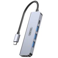 优越者type-c转换器5合1扩展坞usb3.0分线器手机Mac笔记本电脑连接显示屏电视投影仪hdmi视频4k投屏转接头