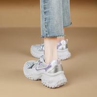 星期六旗下女鞋2025夏季网面户外运动老爹鞋简约厚底休闲鞋女