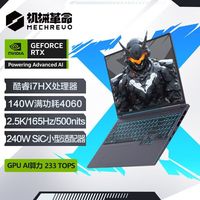 机械革命 极光X酷睿I7-13700HX RTX4060 2.5K屏学生游戏笔记本电脑