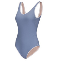 迪卡侬泳衣女专业训练服显瘦25连体泳衣小蓝调-5573832