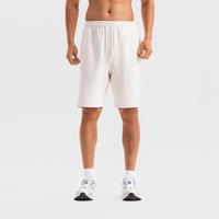 迪卡侬运动休闲短裤男棉质亲肤透气舒适五分裤训练宽松-5488790 白色 S