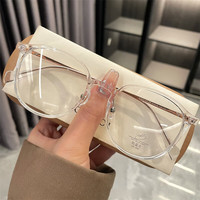 凯米 01247 透明白 配凯米U6防蓝光1.67 全框眼镜