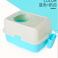 唤醒 猫砂盆全封闭式除臭防外溅超特大号顶入式小号用品猫屎盆幼猫厕所