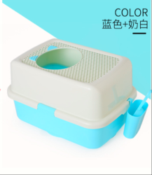 唤醒 猫砂盆全封闭式除臭防外溅超特大号顶入式小号用品猫屎盆幼猫厕所