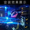 电脑光驱位3.5寸机械硬盘支架 固态减震 固定台式机硬盘托架防震 3.5寸减震支架+8CM风扇