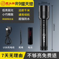 虎头牌 TIGER HEAD J10 强光充电手电筒 14cm铝合金