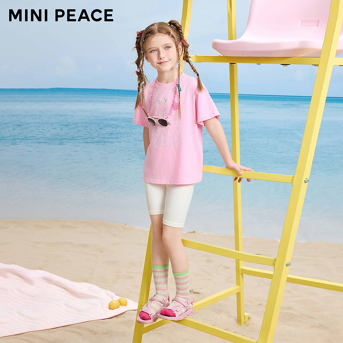 MiniPeace太平鸟童装夏新女童短袖T恤F2CNF2657