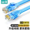 山泽 SZ-6005BE 六类CAT6 千兆网线 0.5m 蓝色