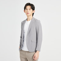 利郎轻时尚男装【轻肤空调服】西服男超薄皮肤衣西装外套Q4XKF41 浅灰 195A