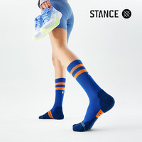 STANCE中筒448条纹专业运动袜红色跑步袜袜子男女同款缓震吸汗 皇室蓝A448A22CCW-ROY S（35-37）