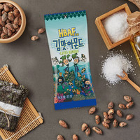 芭蜂韩国芭蜂蜂蜜黄油扁桃仁巴旦木杏仁坚果休闲零食原汤姆农场 奶油曲奇味扁桃仁30g*5袋