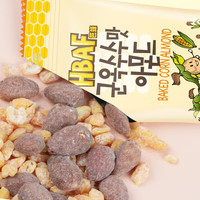 芭蜂韩国芭蜂蜂蜜黄油扁桃仁巴旦木杏仁坚果休闲零食原汤姆农场 太妃拿铁味扁桃仁30g*5袋