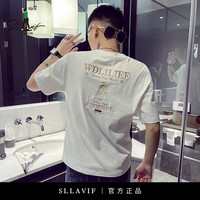 萨拉维夫 SLLAVIF 男款刺绣T恤
