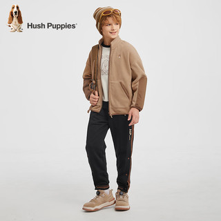 暇步士（Hush Puppies）童鞋男女童秋季新款透气舒适旋转纽扣缓震时尚轻运动儿童板鞋   【适合脚长19.8cm】