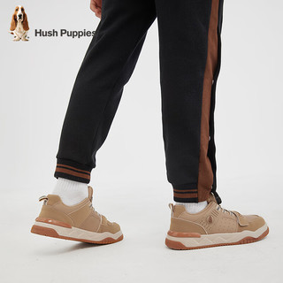 暇步士（Hush Puppies）童鞋男女童秋季新款透气舒适旋转纽扣缓震时尚轻运动儿童板鞋   【适合脚长19.8cm】