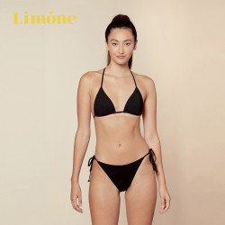 Limone 三角杯性感辣妹比基尼经典黑色泳装经典度假款绝美分体泳衣